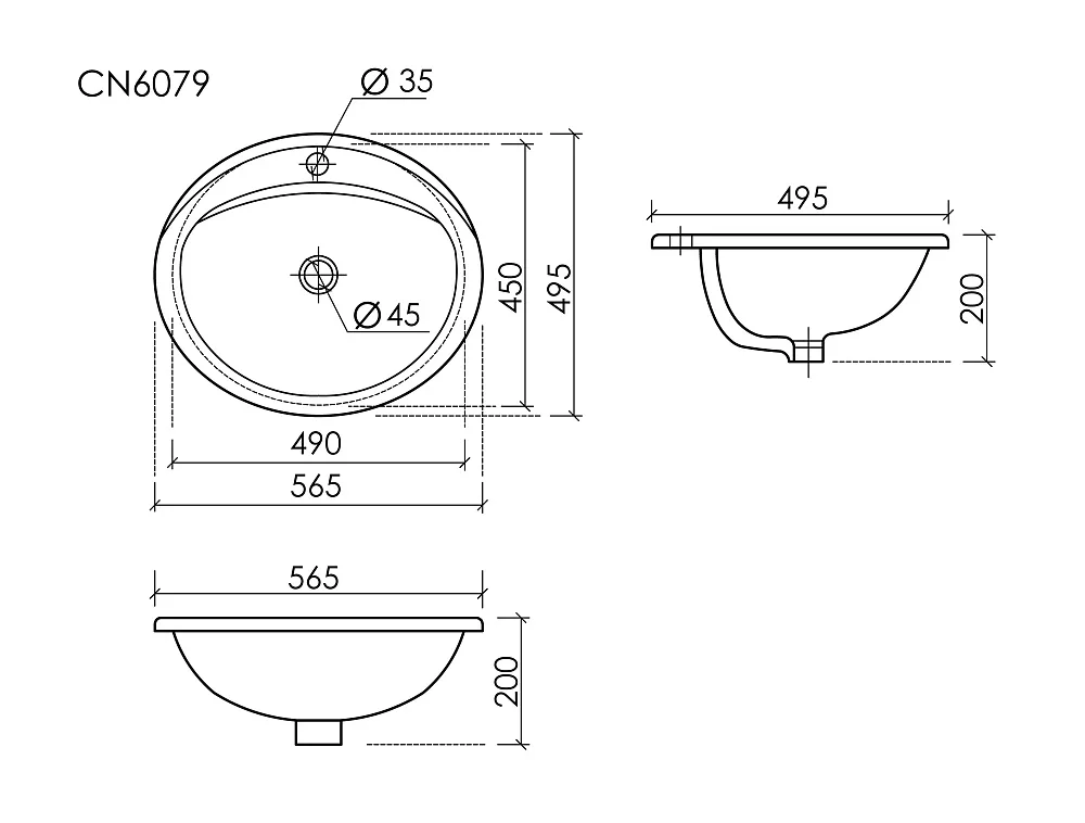 Раковина Ceramicanova Sun CN6079 ,белый Sancos — официальный сайт