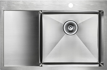 Мойка кухонная Paulmark Kroner PM217851-BSR брашированная нержавеющая сталь R