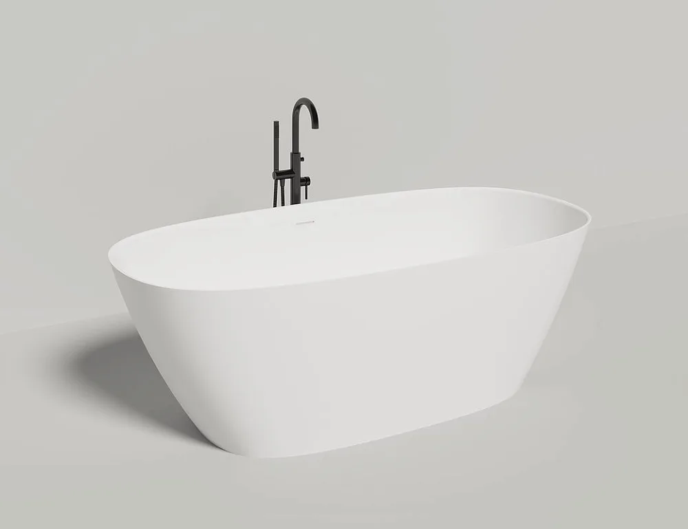 Ванна из искусственного камня Salini Sofia S-Stone 185x90 см, отдельностоящая, матовая белая, овальн Sancos — официальный сайт