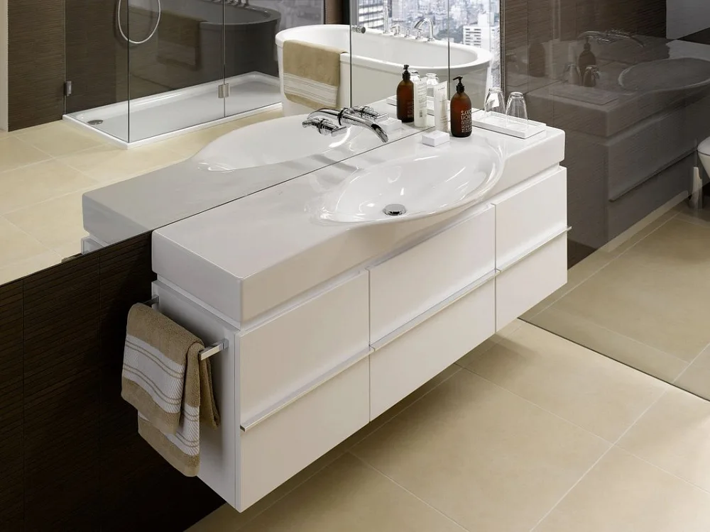 Мебельная раковина Laufen Palace 8.1170.4.000.104.1 Sancos — официальный сайт
