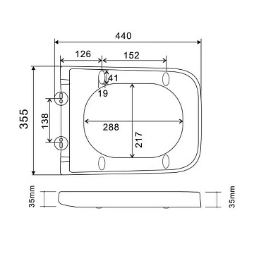Унитаз подвесной Knotlor WC50WG, белый