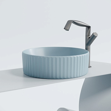 Накладная раковина Ceramicanova Element CN6057ML голубой матовый