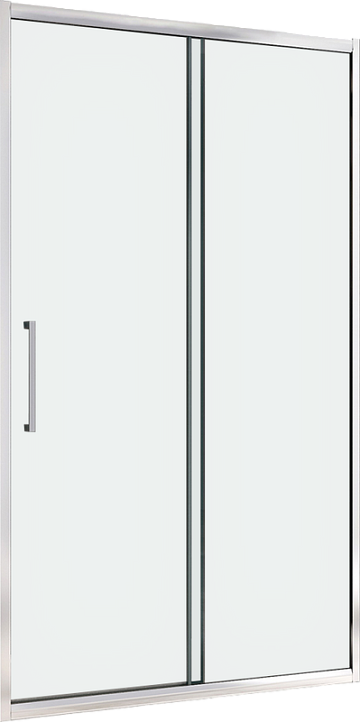 Душевая дверь в нишу Abber Schwarzer Diamant AG30120H 120 см, профиль хром, стекло прозрачное