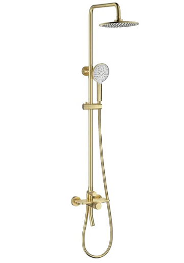 Душевая стойка Wonzon & Woghand CLICK WW-N3S962-BG, брашированное золото