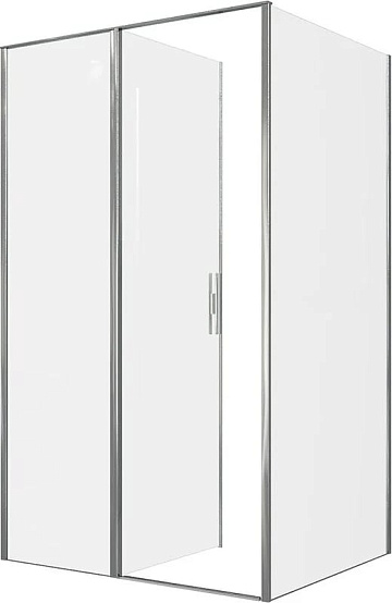 Душевой уголок Allen Brau Priority 120x100, профиль хром, стекло прозрачное