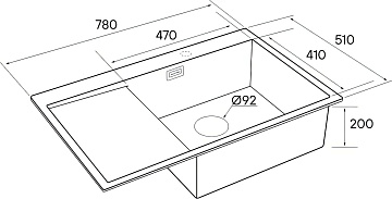 Мойка кухонная Paulmark Velten PM807851-BGR R, золото