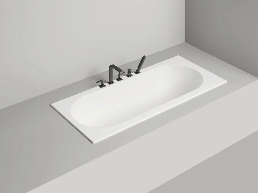 Ванна из искусственного камня Salini Ornella S-Sense 160x70 см, встраиваемая, матовая белая, на ножк Sancos — официальный сайт