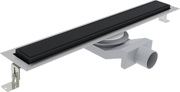 Душевой трап (лоток) Plumberia Selection PST In-Tile 60 см, черный матовый