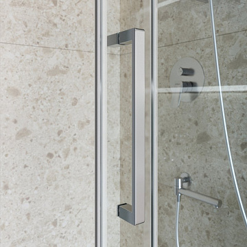 Душевая дверь в нишу BelBagno Marino 2 BF-1-120-C-CR профиль хром, стекло прозрачное