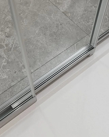 Душевой уголок Cezares Molveno AHF 31 100+90 C CR IV 100х90 см, профиль хром, стекло прозрачное