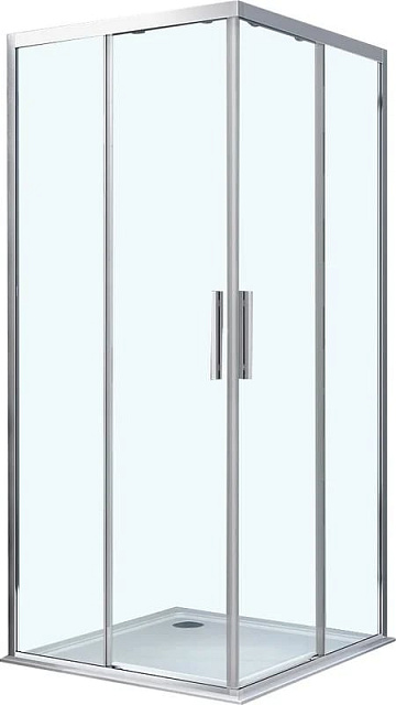 Душевой уголок Vincea Soft VSS-3SO100CL 100x100, профиль хром, стекло прозрачное