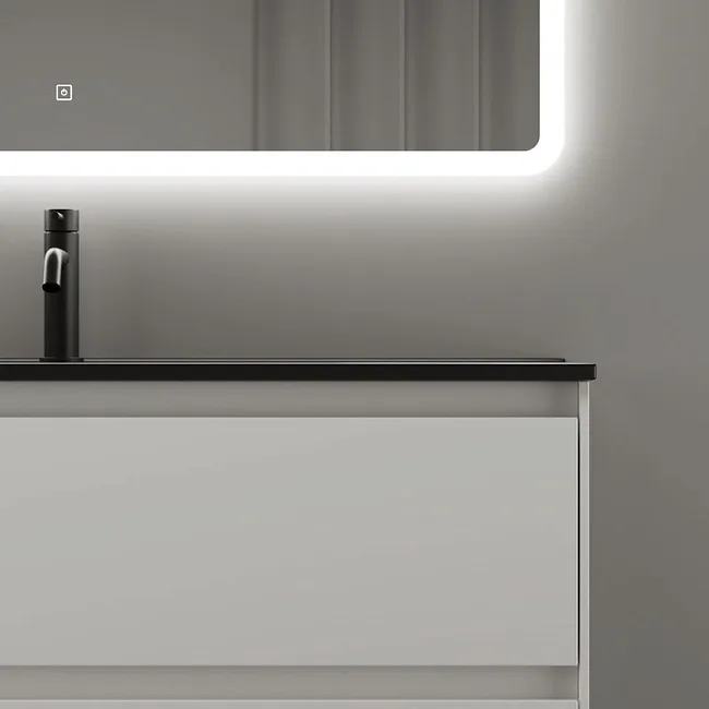 Тумба под раковину Sancos Cento 100 подвесная белый глянец, CN100W Sancos — Оригинал