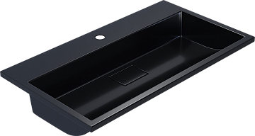 Мебельная раковина Uperwood Barsa 80 черный глянец