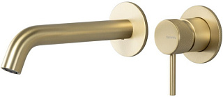 Смеситель для раковины Splendy Passion PA201205UK2GM, С ВНУТРЕННЕЙ ЧАСТЬЮ, брашированное золото