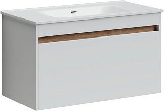 Тумба под раковину Sancos Smart 90 подвесная белый, SM90W