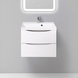 Тумба под раковину без столешницы BelBagno Marino 60 bianco lucido, подвесная