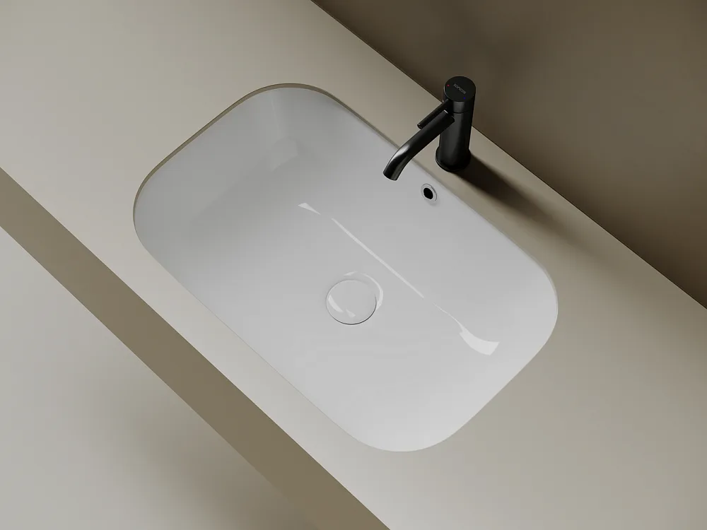 Встраиваемая раковина Ceramicanova Era CN15007 белый Sancos — официальный сайт