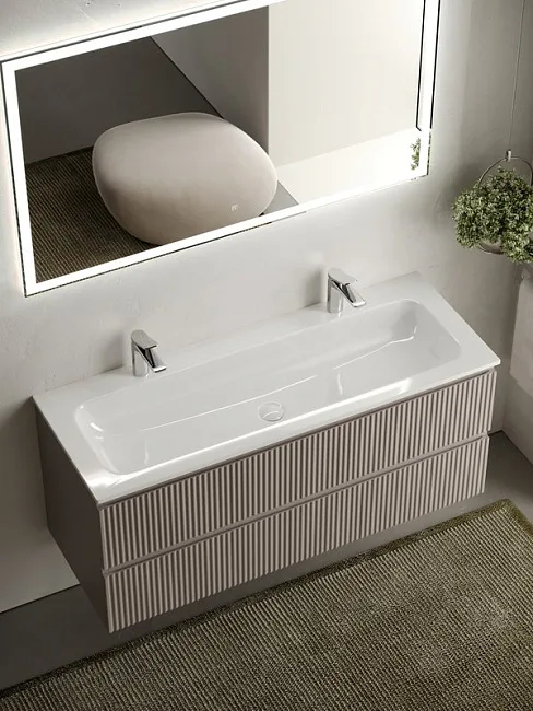 Тумба с раковиной Sancos Snob R 120 см, doha soft, раковина CN7016 Sancos — Оригинал