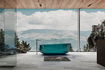Акриловая ванна Abber Kristall 170x80 см, AT9706Aquamarin