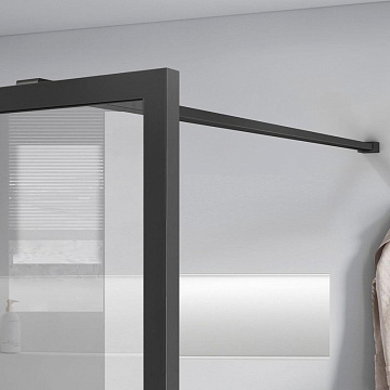 Душевая перегородка Vincea Walk-in HP Art VSW-1HC900CFGM 90 см, профиль вороненая сталь, стекло проз