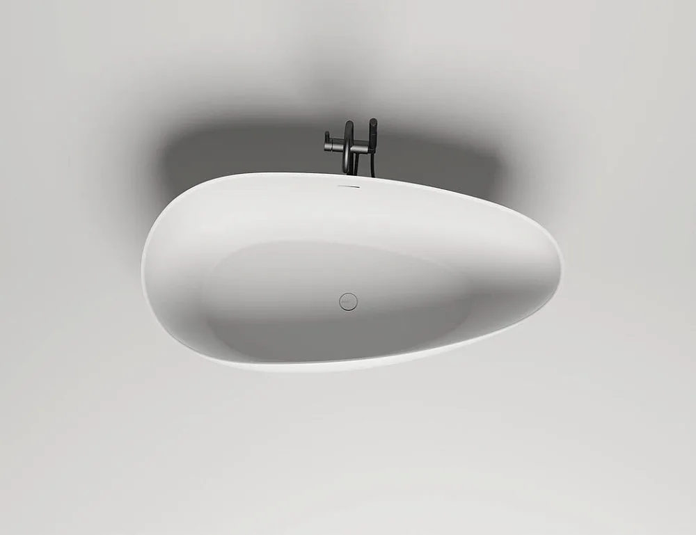 Ванна из искусственного камня Salini Paola S-Stone 160x75 см, отдельностоящая, матовая белая, овальн Sancos — официальный сайт