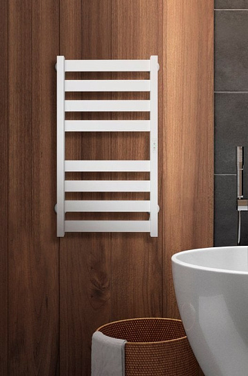 Полотенцесушитель электрический Indigo Oktava Slim 5 LСLOKS5E80-40WMRt белый матовый