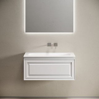 Тумба с раковиной Sancos Very 90 подвесная, bianco, раковина СN7019wx
