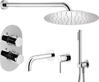 Комплект для ванной Plumberia Selection Ixo KITXOT18CR210 С ВНУТРЕННЕЙ ЧАСТЬЮ, хром
