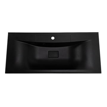 Мебельная раковина BelBagno BB1000/445-LV-ART-PR-NERO черная матовая