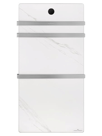 Полотенцесушитель электрический Wonzon & Woghand WW-A503-BR белый мрамор, брашированный никель