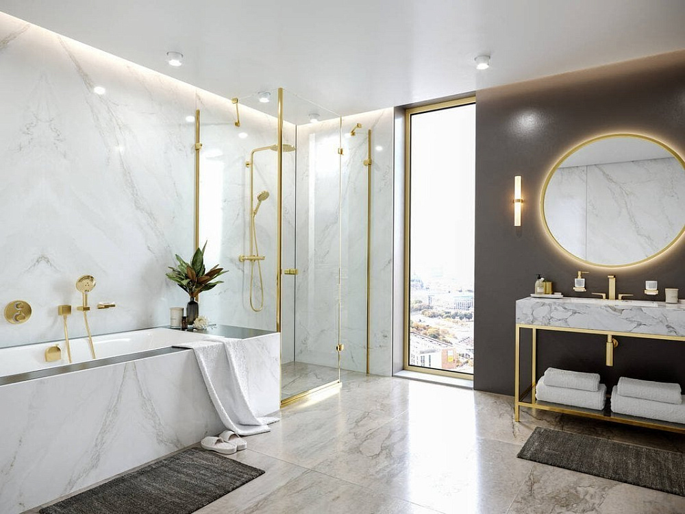 Мыльница Hansgrohe AddStoris 41746990 полированное золото