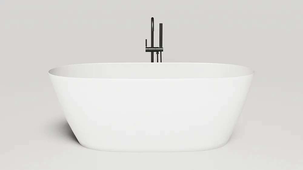 Ванна из искусственного камня Salini Sofia Light S-Sense 165x75 см, отдельностоящая, белая, овальная Sancos — официальный сайт