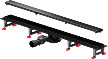 Душевой трап (лоток) AM.PM MasterFlow Tile 90 см, черный матовый