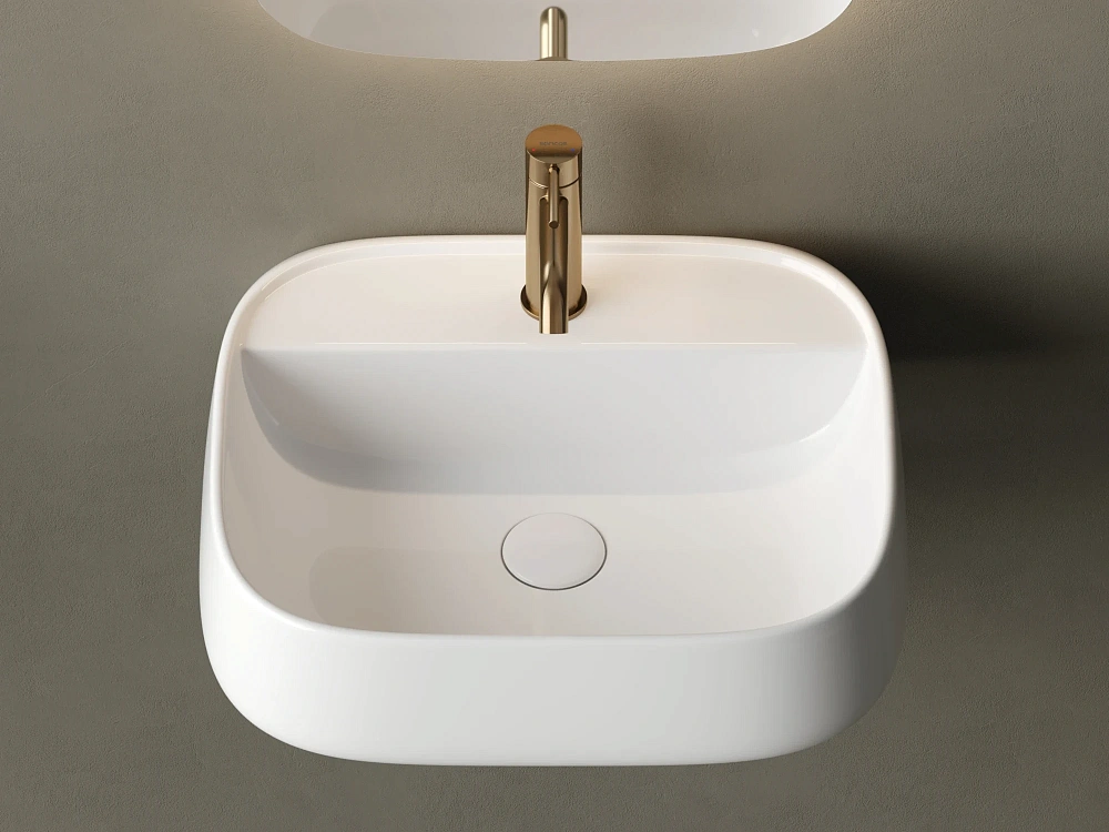 Подвесная раковина для ванной комнаты Ceramicanova Fonte CN5051, белый Sancos — официальный сайт