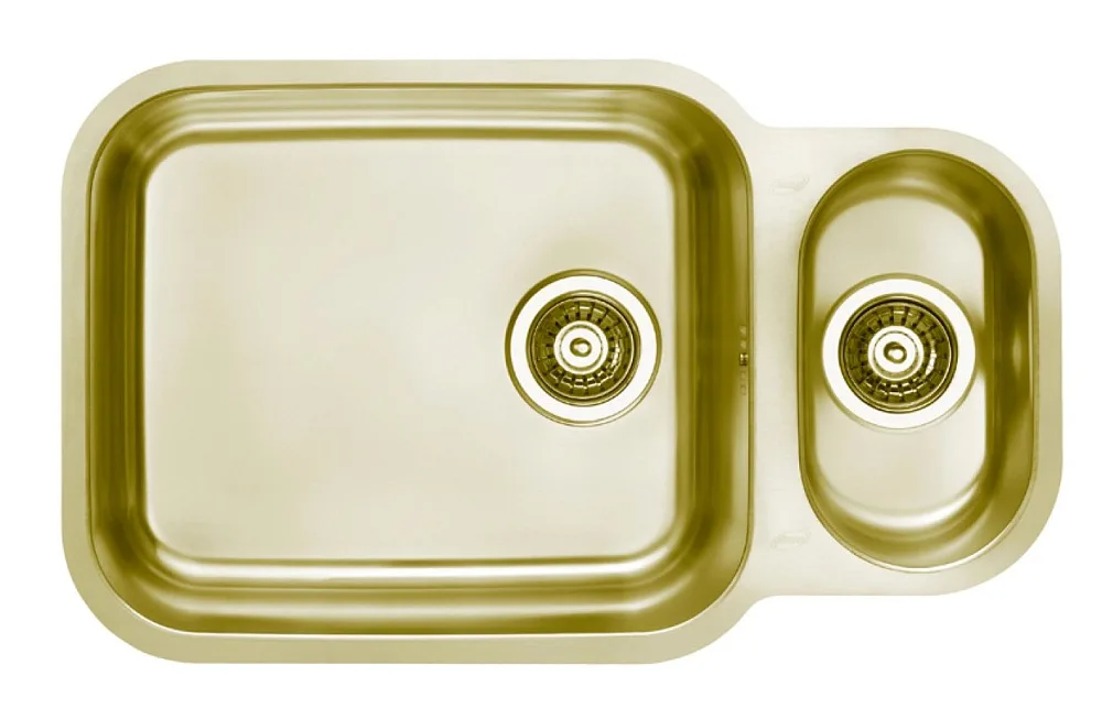 Мойка DUO 20 MONARCH GOLD 683x400 в компл. с выпуском без сифона, , Sancos — официальный сайт