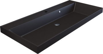 Мебельная раковина Uperwood Classic Quartz 291030031 90 см, матовая коричневая, трюфель