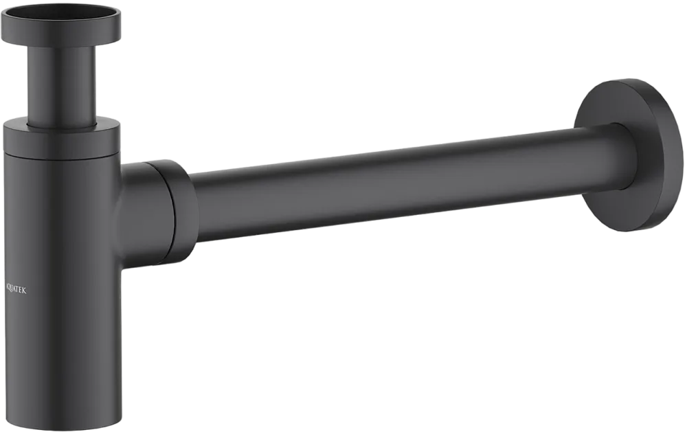 Сифон для раковины AQUATEK AQ6012MB, матовый черный Sancos — официальный сайт