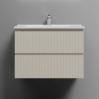 Тумба с раковиной Sancos Snob T 70 beige soft, раковина CN7007