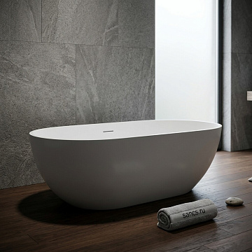 Акриловая ванна Sancos Leaf 170x80 см, белая матовая, FB20MW