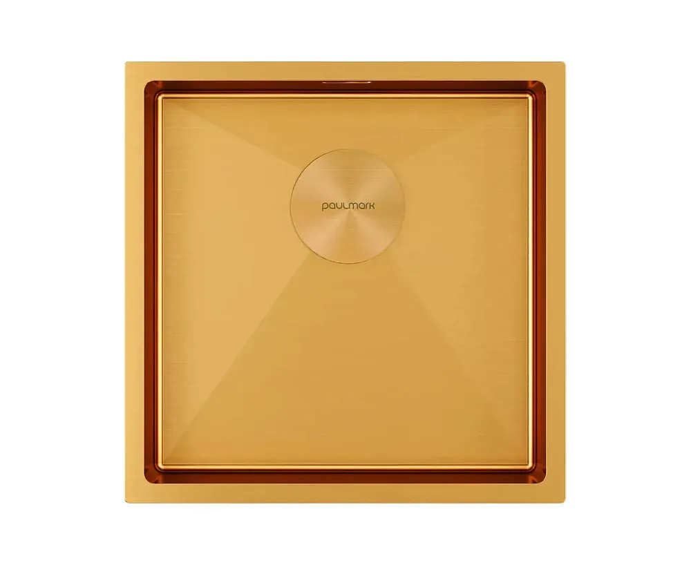 Мойка кухонная Paulmark Next 44 UNI, PM214444-BG, брашированное золото Sancos — официальный сайт