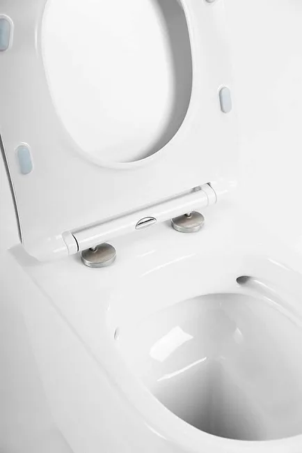 Унитаз приставной напольный BelBagno Marino BB105CBR сиденье BB2034SC с микролифтом, безободковый, г Sancos — Оригинал