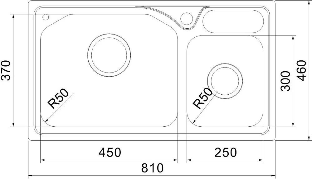 Мойка кухонная Oulin OL-H9818 Sancos — официальный сайт
