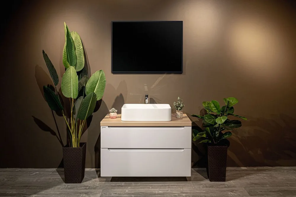 Зеркало Art&Max Aversa 90х65 черное, с LED-подсветкой, 6000К Sancos — официальный сайт