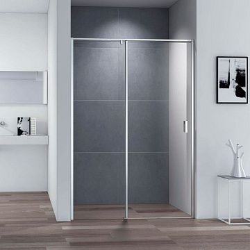 Душевая дверь в нишу Cezares Urban B 12 150 C Cr профиль хром, стекло прозрачное