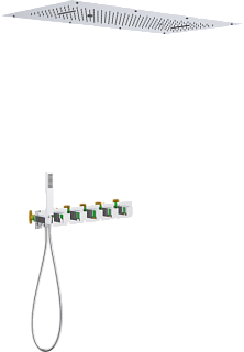 Душевой комплект Timo Petruma SX-5329/00SM, С ВНУТРЕННЕЙ ЧАСТЬЮ, с термостатом, хром