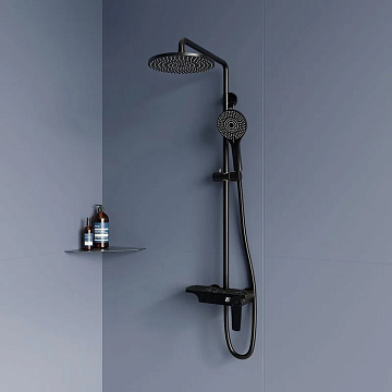 Душевая стойка RGW Shower Panels SP-33B, матовый черный
