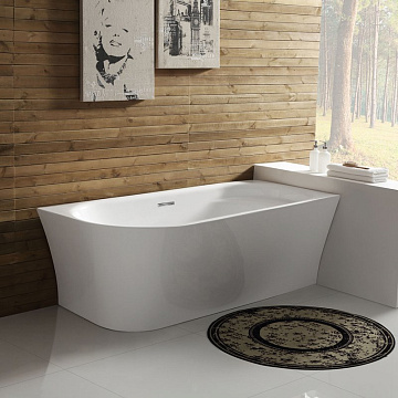 Акриловая ванна BelBagno 150x80 см, правая, BB410-1500-780-R