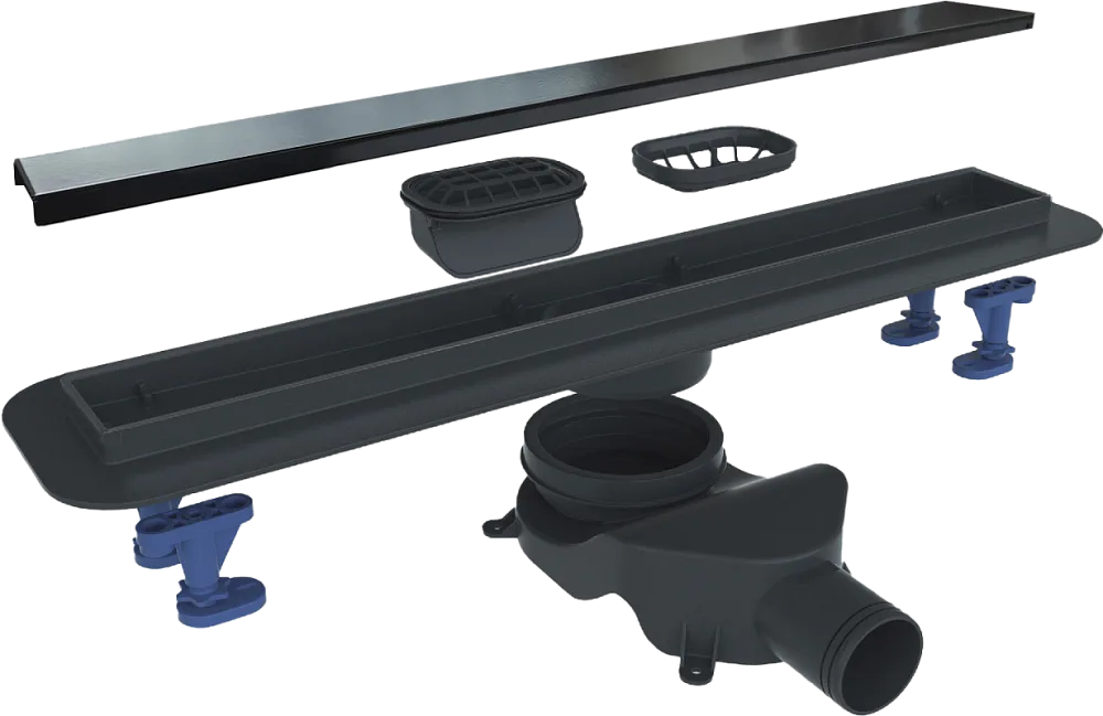 Душевой трап (лоток) BelBagno Luce BB-LD-LUCE-70-NERO 65 см, матовый черный Sancos — официальный сайт