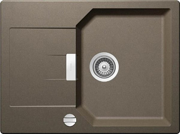 Мойка кухонная Schock Manhattan 45D Cristalite с клапаном-автоматом, альпака