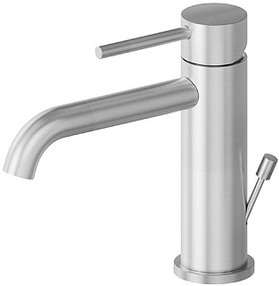Смеситель для раковины Newform X-Steel 316 с донным клапаном, нержавеющая сталь